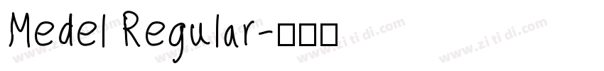 Medel Regular字体转换